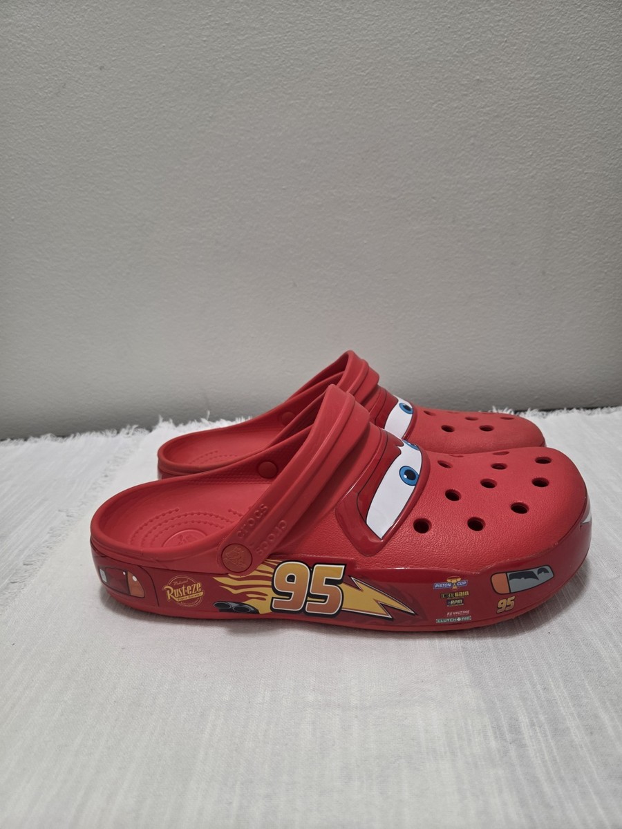 CROCS Lightning McQueen Shoes M8/W10 Classic Clogs Pixar  display picture 2