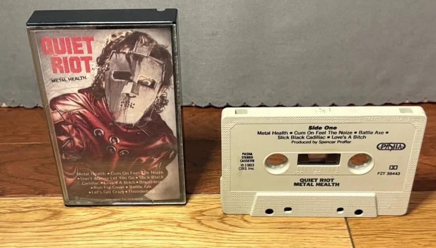 Quiet Riot Metal Health 1986 Cassette Tested Heavy Metal Glam Rock Pasha - Image 3 of 4