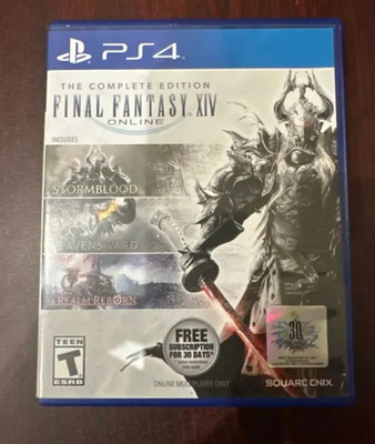 Final Fantasy XIV Online The Complete Edition PS4 Complete in Original Case