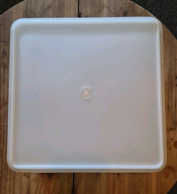 Vintage Tupperware Large Square Keeper #166 Container #223 Lid 12x12x5