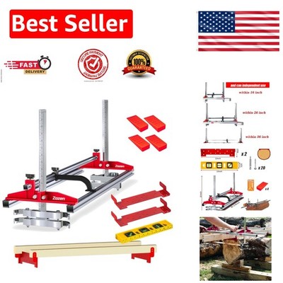 Versatile Chainsaw Milling Kit for 14-36'' Lumber - Includes Cutting Guide System