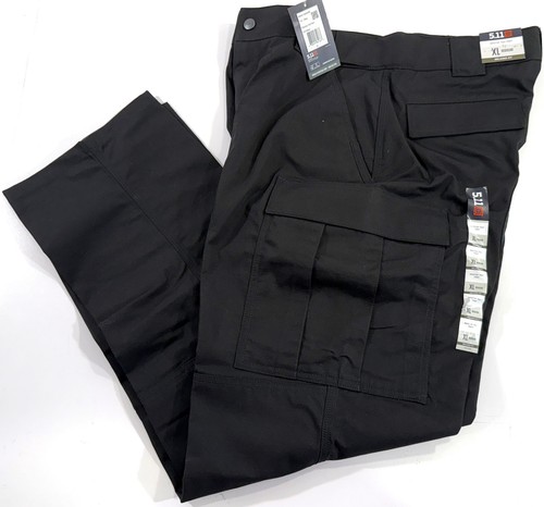 5.11 Tactical TDU Pantaloni Lavoro Leggeri Uomo – Nero 4XL – Ripstop Con Ginocchiere - 4