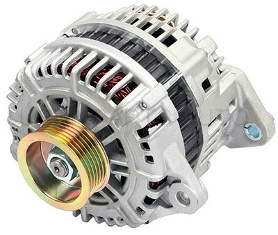 An alternator keeps a car battery fully charged.