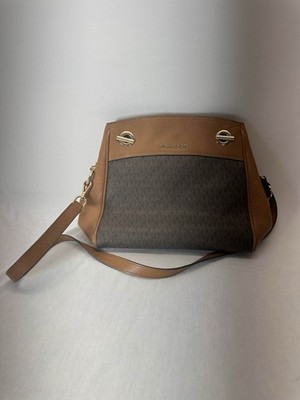 Michael Kors Logo Shoulder Bag Top Snap Tote Bag Jet Set Chain Legacy Purse