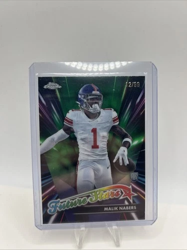 2024 Topps Chrome Football Green Refractor Malik Nabers #FS-9