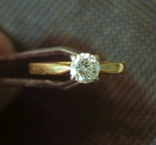 GIA Certified Half Carat Diamond Solitare Ring