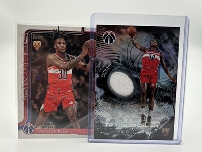   Jamir Watkins Rookie Lot (2 Cards)   Relic + Base - 2025-26 Topps Basketball