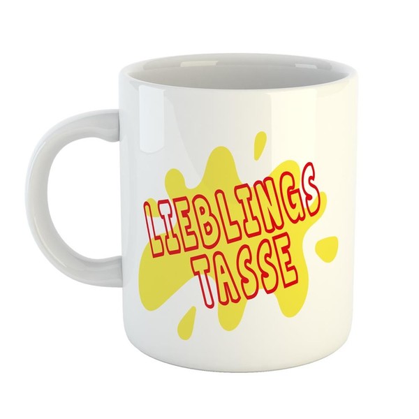 Kaffeetasse Lieblings Tasse Keramik Tasse Weiß Geschenkidee Souvenir PräSent Wic-image