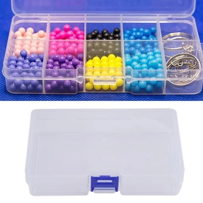 Récipient en plastique transparent portable pour bijoux perles et gadgets facil - Photo 1/4