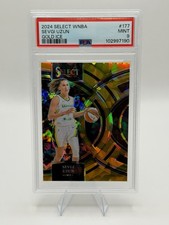 2024 Select WNBA PREMIER Sevgi Uzun Gold Ice 2/10 PSA 9  Dallas Wings #177