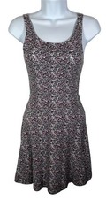 American Eagle Outfitters Womens Sz XXS Floral Print Dress Cut Out Back-1758