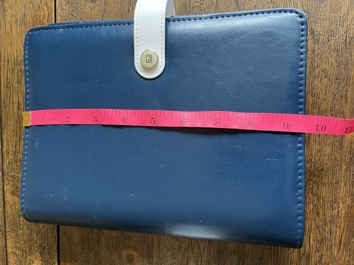 Agenda 52 Blu Navy Ecopelle Planner Raccoglitore 6 Anelli Organizzatore Notebook 7x9 - Foto 12 di 15