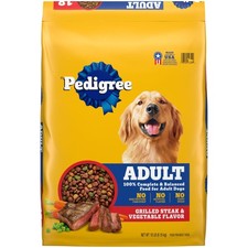 Pedigree Complete Nutrition Adult Dry Dog Food, Grilled Steak  Vegetable Fla...