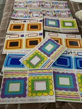 Lot 13 Sheets Mrs. Grossman’s Picture Frames Stickers Scrapbook Cards Craft