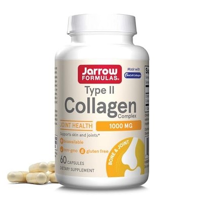 Jarrow Formulas Type II Collagen Complex 1000mg, Supports Skin & Joint Health