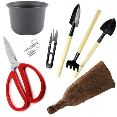 GARTENKOLOSSEUM 8-teiliges Bonsai Werkzeug Set. werkzeugkoffer.Bonsai Baumpflege... 