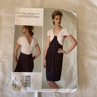 Donna Karan Collection Vogue Pattern American Designer 1281, Uncut, size 2 - 14