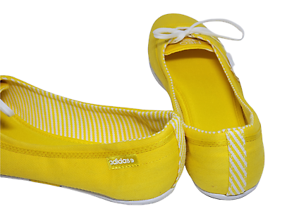 Adidas NEO Lina Womens Flat Shoes Size 7 Yellow Comfortable Foam Insoles | eBay