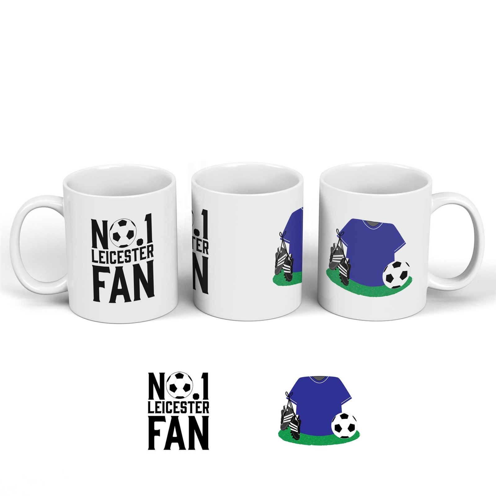 Leicester Football Team Number One Fan On Ceramic Classic Mug