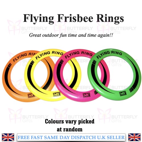 10" Neon Flying Ring Disc Frisbee Flyer Adult Kids Family Outdoor Play
