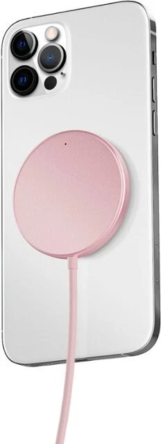 CARREGADOR MAGNÉTICO SEM FIO APENAS 5 PÉS USB C - Rosa - Imagem 2 de 3