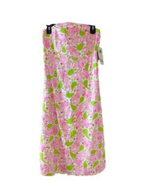 lilly pulitzer pink tiger dress NWT Lilly Pulitzer Sabrina Strapless Dress 10 Pink Tiger Print
