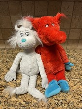 Fox in Socks and If I Ran The Zoo Dr. Seuss Plush 15" Kohl's Cares