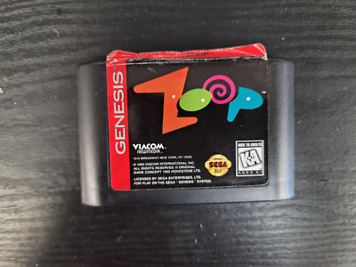 Zoop for Sega Genesis Cart Great Shape