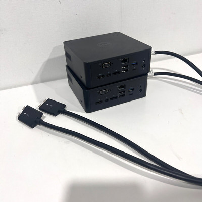 2x Dell K16A Thunderbolt Dock TB18DC K16A001 USB-Type C - No AC Adapters