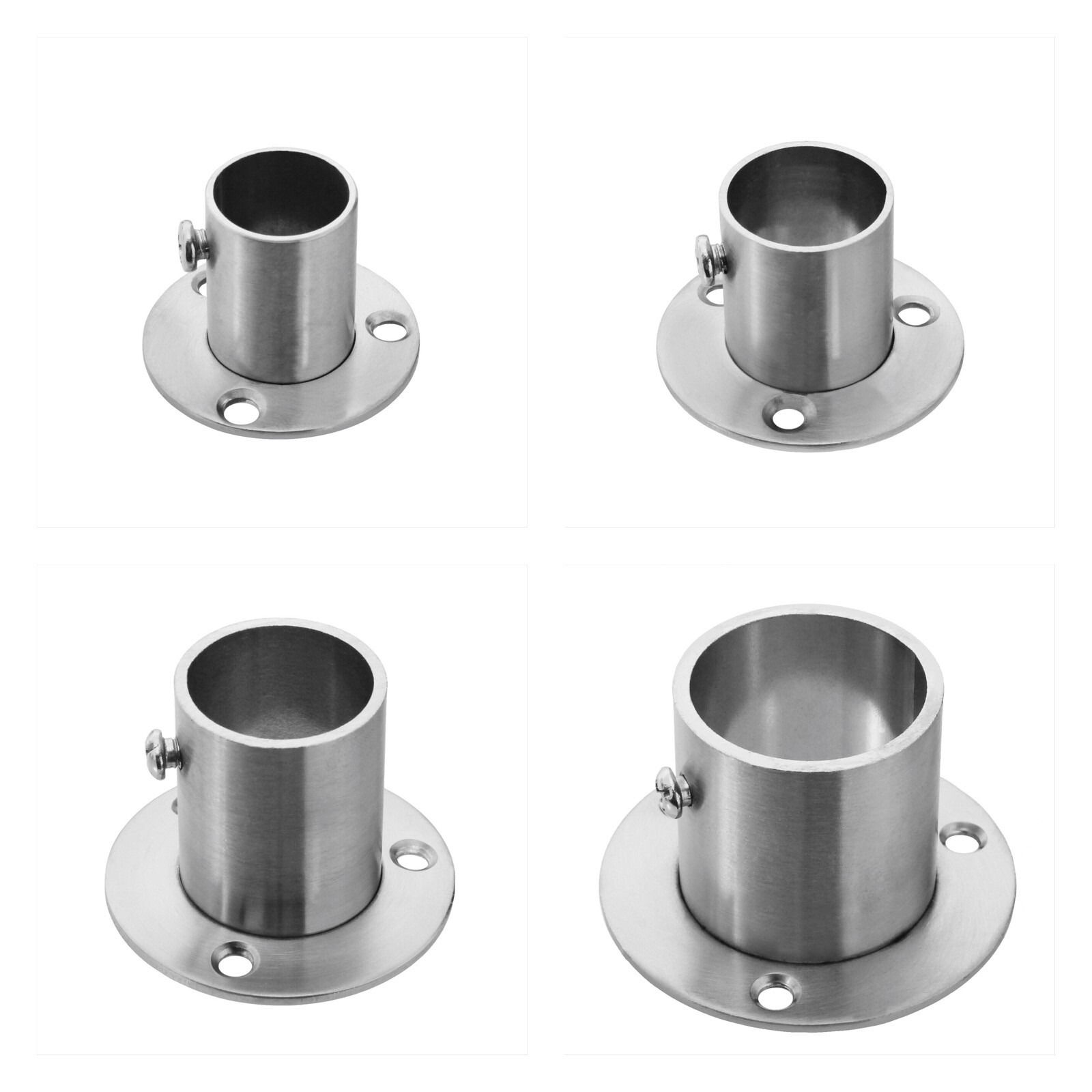 Wandflansch Edelstahl 42,4mm - Halterung Für Handlauf & Geländer