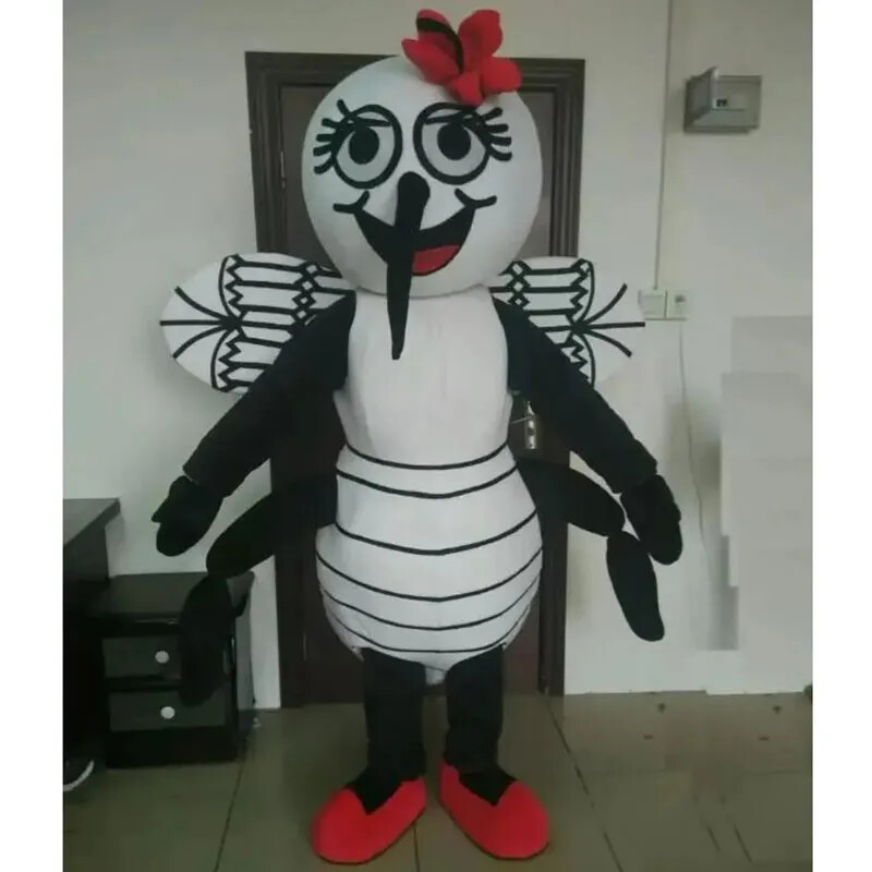 Disfraz de mascota para caminar mosquito tamaño adulto traje de personaje de dibujos animados