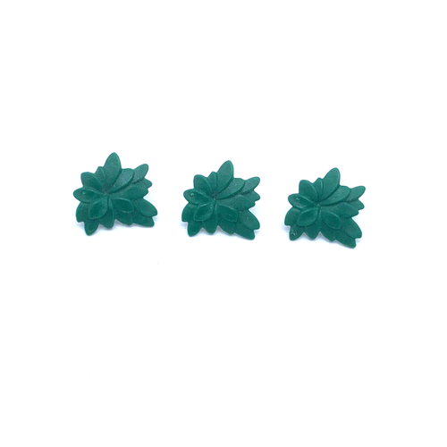 Lot De 3 Petits Feuillages Verts Playmobil (réf. 29461) - Pour Décorer Tes Arbres - D'occasion - Accessoire Décor