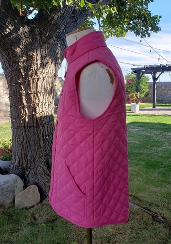 NWT *Crewcuts* Everyday Girl's Pink Quilted Front Zip Vest w/Pockets 16 - Picture 2 of 11