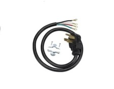 TOPDC 4 Prong Dryer Cord, 30 AMP Appliance Power Cord 5 Feet, Wires in 4 Colors