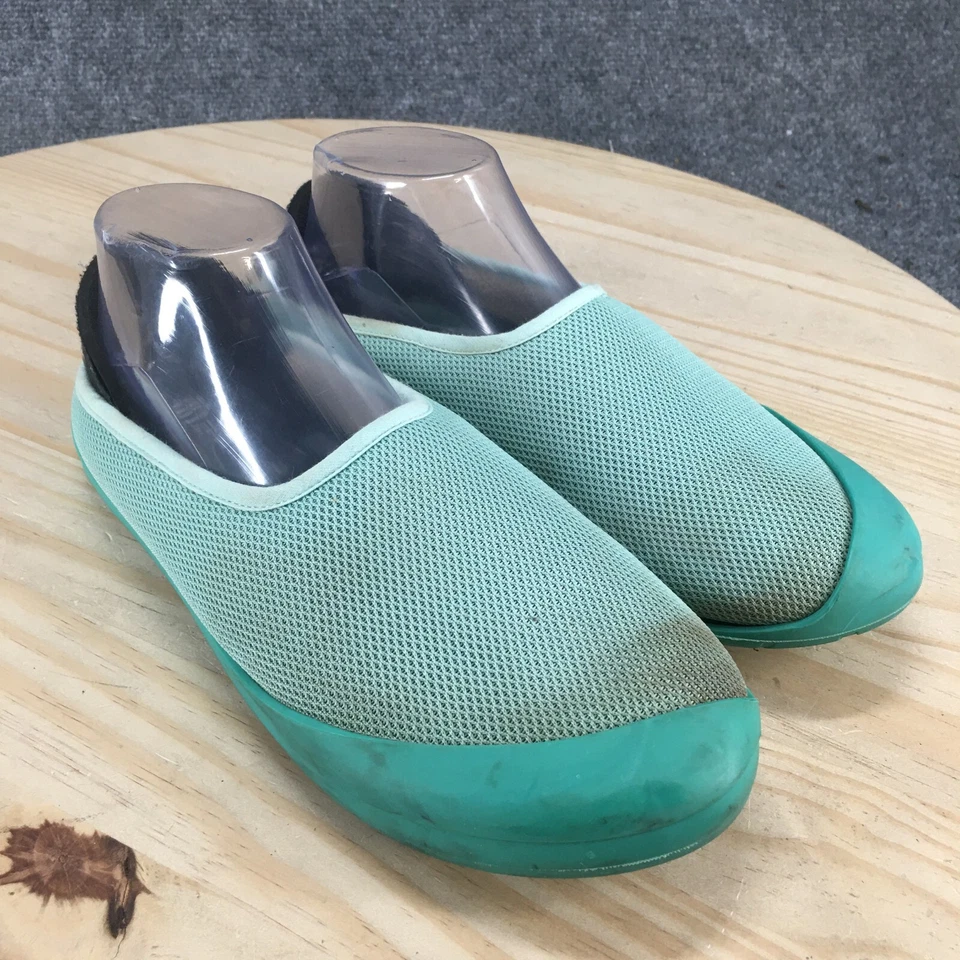 Zapatillas Mahabis para mujer 39 sin cordones verde azulado cómodas informales parte superior baja punta redonda planas Foto 3 de 4