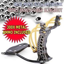Heavy Duty Hunting Slingshot Wrist West Kit Fit Adult Boys Teens Outdoor Sports