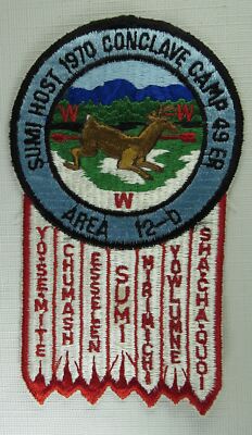 OA California Area 12-D 1970 Conclave Sumi  Lodge 342 Host [OAX-1462]