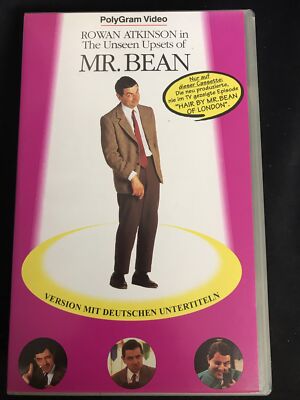 The Unseen Upsets of Mr. Bean - Rowan Atkinsons - VHS Video Kassette Gut @834