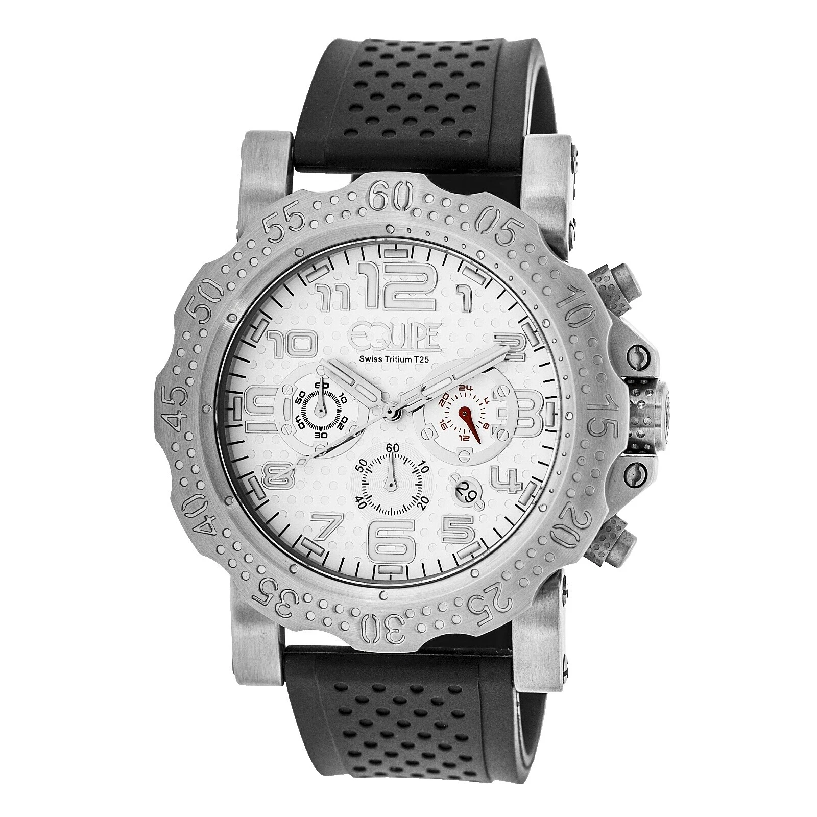 Relojes de pulsera de plata de acero inoxidable Equipe