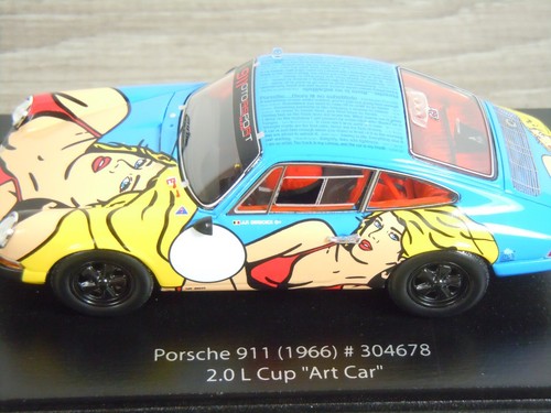 Porsche 911 2.0L 1966 Cup Art Car - Spark SP354 - 1/100pcs - 1:43 in Box *63672 - Picture 3 of 11