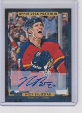 15-16 2015-16 UPPER DECK PORTFOLIO NICK BJUGSTAD AUTOGRAPH 42 FLORIDA PANTHERS