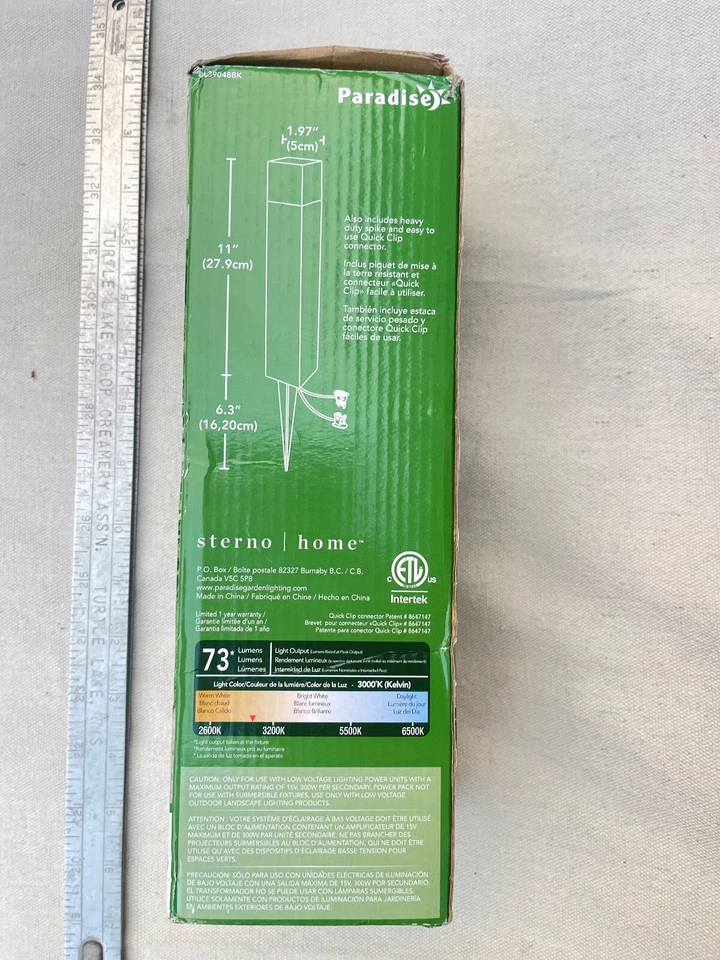 Paradise Low Voltage 12V, 1.2 W Bollard Landscape Lighting Estate Aluminum - Image 2 of 3