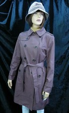 London Fog Color Adobe Double-breasted Trench Coat Mac With Belt Small Nwt