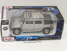 MAISTO SPECIAL EDITION 2001 HUMMER H2 CONCEPT 1:27 SILVER NEW IN BOX FREE SHIP