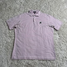 Peter Millar Polo Shirt Mens XL Pink Stretch Crown Crafted Performance Golf