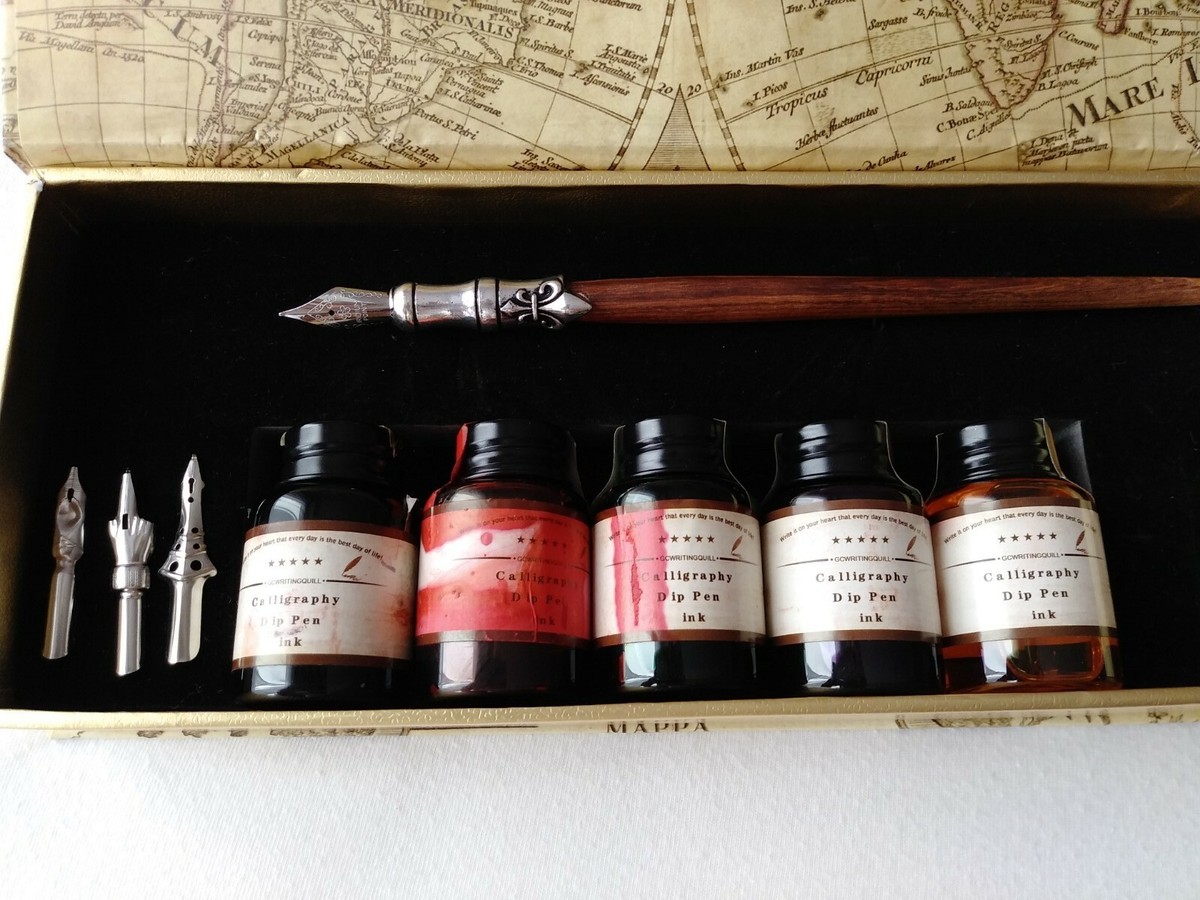 GC QUILL THE WRITING COLLECTION CALLIGRAPHY PEN SET. | eBay