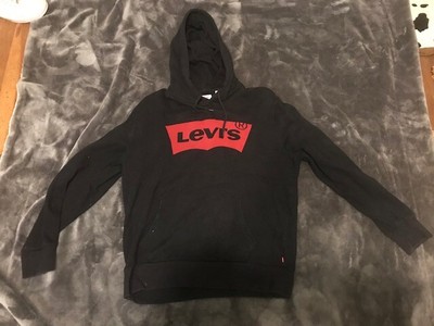 supreme black hoodie red box logo