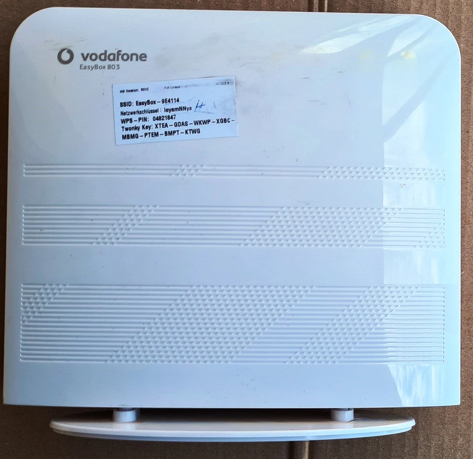 Router Vodafone EasyBox 803 A-DSL VDSL 100 Mbps WLAN RDSI + fuente de alimentación Foto 3 de 4