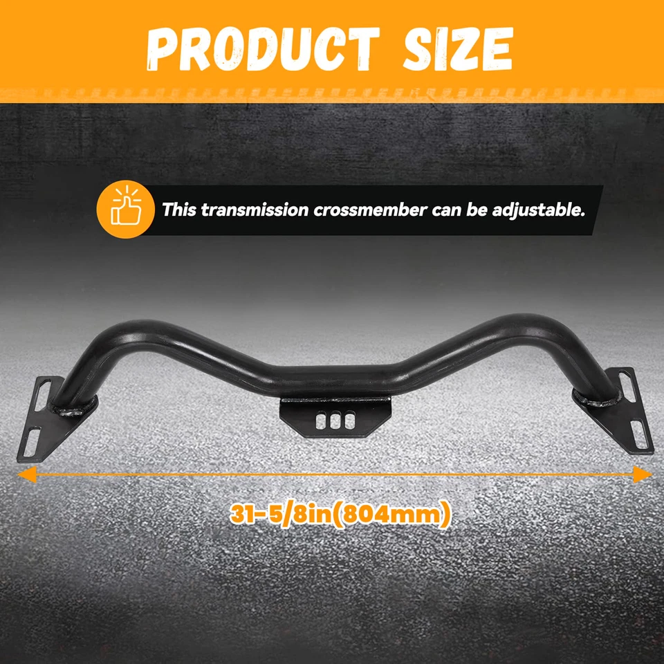 For 63-87 Chevy / GMC C10 C20 2WD Trucks Adjustable Transmission Crossmember - Image 2 of 4