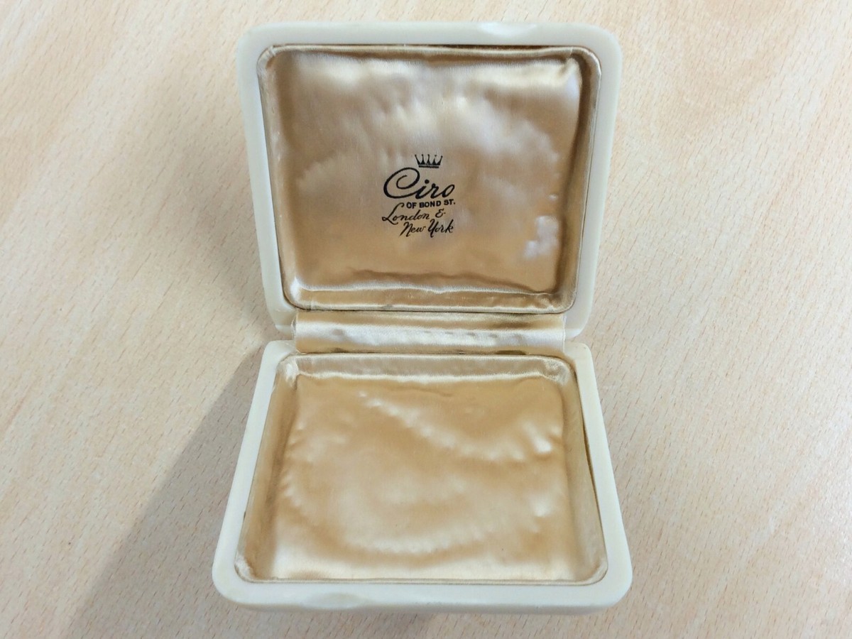 ANTIQUE CIRO EARRINGS BRACELET JEWELLERY JEWELRY BOX LONDON NEW